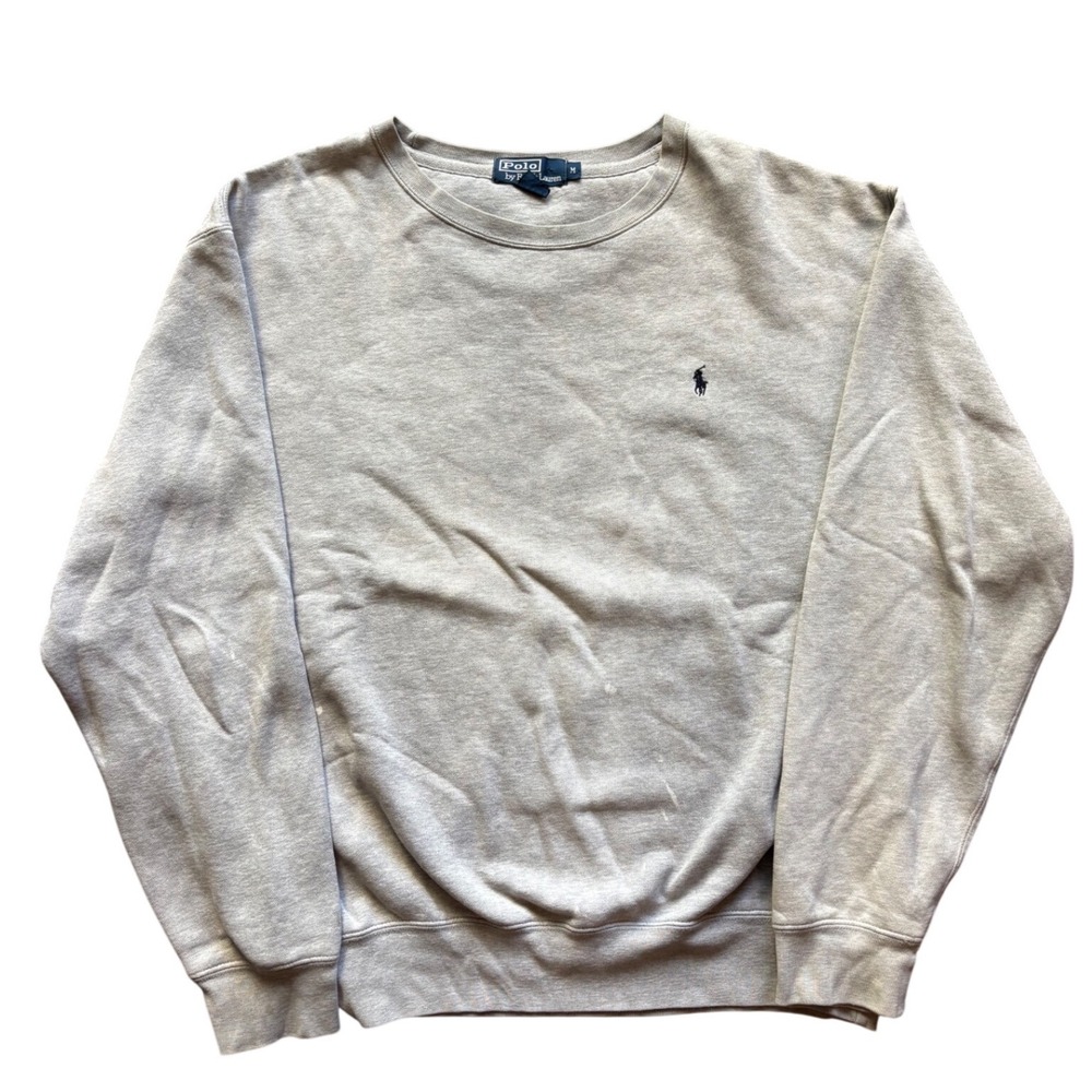 Vintage Polo Ralph Lauren Grey Crewneck Size M
